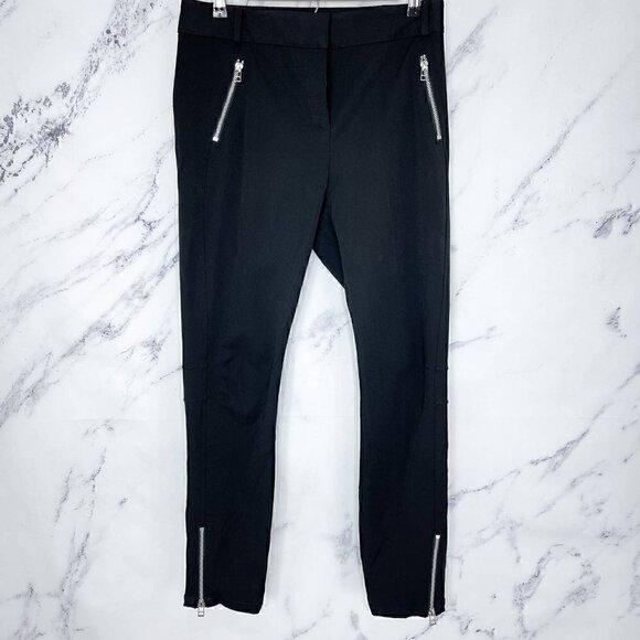 Veronica Beard | Ash Seamed Skinny Pants w/ Exposed Zippers | Sz 8 - Picture 11 of 11
